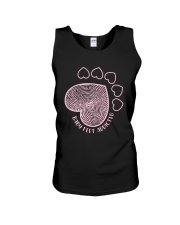 FOR HUMAN AND DOG MAMA - BABY FEET ADDICTED Unisex Tank tile