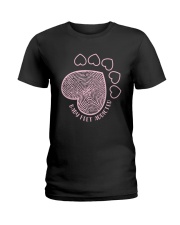 FOR HUMAN AND DOG MAMA - BABY FEET ADDICTED Ladies T-Shirt front