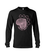FOR HUMAN AND DOG MAMA - BABY FEET ADDICTED Long Sleeve Tee tile