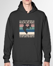 LOVE MOM WITH ALL MY HEART Vintage Style Hooded Sweatshirt garment-hooded-sweatshirt-front-04