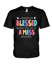 Best Mother's Day Gift - Thankful Colorful V-Neck T-Shirt tile