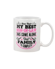 Our complete family with son-in-law Mug tile