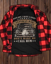 FOR VET DAD - I HAVE A CRAZY VETERAN DAD Classic T-Shirt apparel-classic-tshirt-lifestyle-front-162