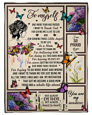 I want to thank me - butterfly woman Small Fleece Blanket - 30" x 40" front