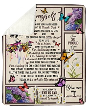 I want to thank me - butterfly woman Sherpa Fleece Blanket tile