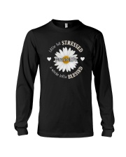 Little Stressed Lotta Blessed - Mother's Day gift Long Sleeve Tee tile