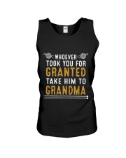 TAKE HIM TO GRANDMA Unisex Tank tile