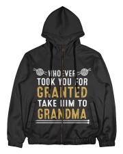 TAKE HIM TO GRANDMA Men's All Over Print Full Zip Hoodie tile