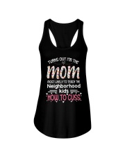 TURNS OUT THE MOM - FUNNY GIFT FOR MOM Ladies Flowy Tank tile