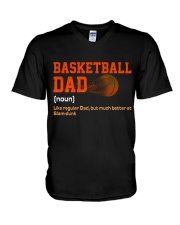 FOR DAD - Basketball dad V-Neck T-Shirt tile