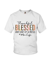 Best Mother's Day Gift - Thankful Blessed Leopard Youth T-Shirt tile