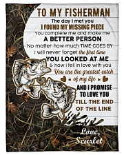 CUSTOMIZE VALENTINE GIFT - TO MY FISHERMAN Small Fleece Blanket - 30" x 40" front