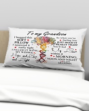 To My Grandson I Hugged This Soft Pillow Rectangular Pillowcase aos-pillow-rectangular-front-lifestyle-01