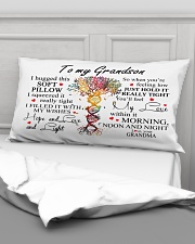 To My Grandson I Hugged This Soft Pillow Rectangular Pillowcase aos-pillow-rectangular-front-lifestyle-03
