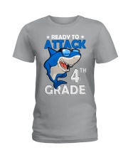 Ready To Attack 4th Grade Ladies T-Shirt thumbnail