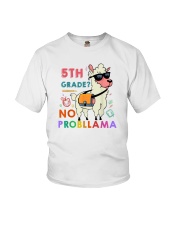 5th Grade No Probllama Youth T-Shirt front