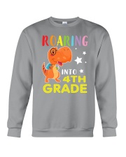 Dinosaur Roaring Into 4th Grade Crewneck Sweatshirt thumbnail