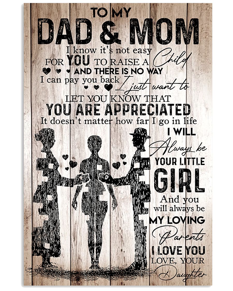 To Dad And Mom 11x17 Poster