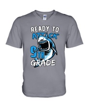Attack 9th Grade V-Neck T-Shirt thumbnail