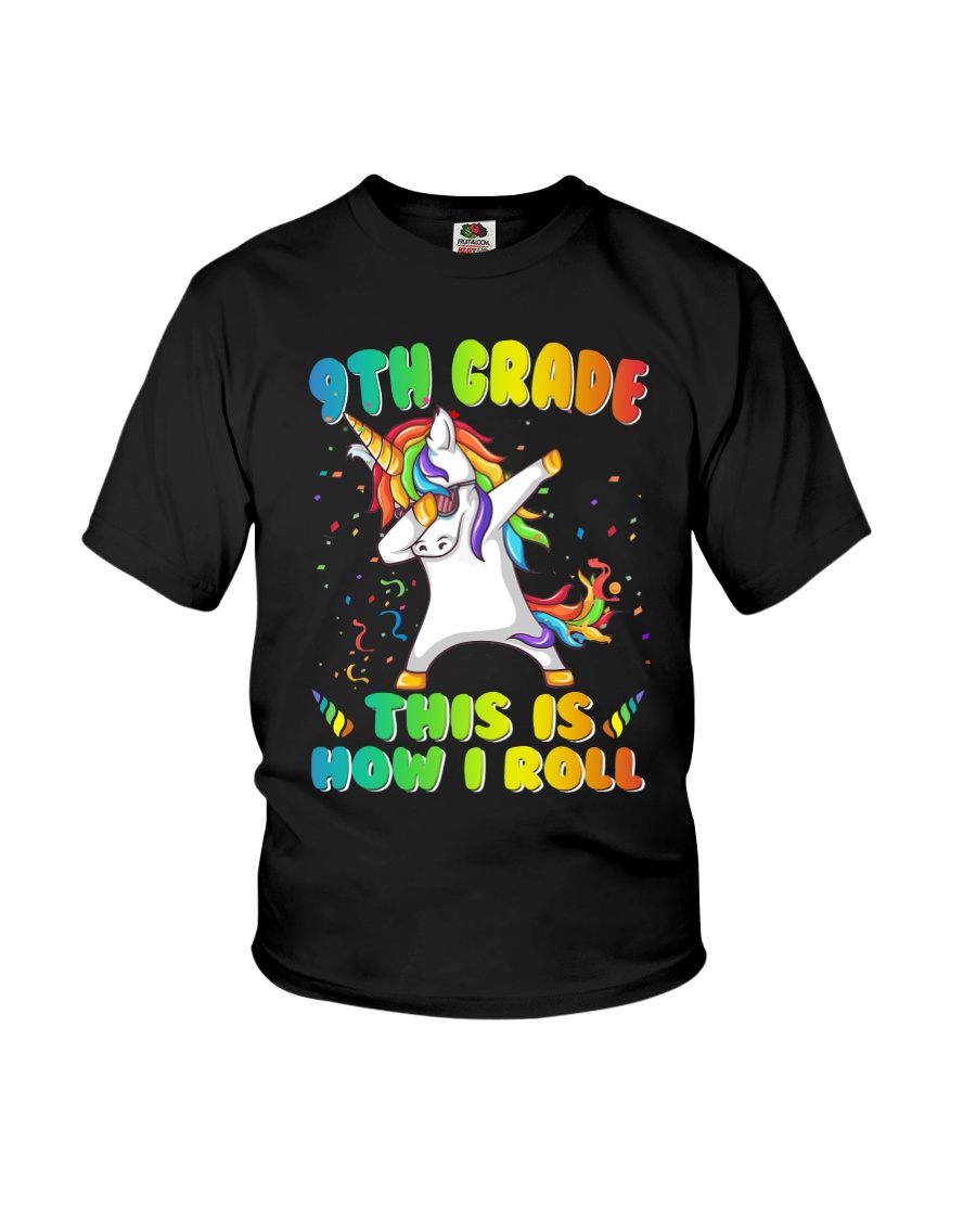 9th Grade Unicorn Roll 2 Youth T-Shirt