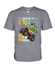 Monster Truck 5th Grade V-Neck T-Shirt thumbnail