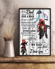 To My Dad I Know Its Not Easy Son Bike 11x17 Poster lifestyle-poster-3