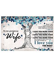 To My Beautiful Wife 17x11 Poster front