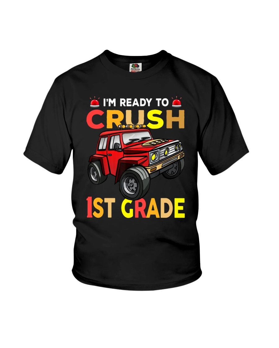 Monster Truck Crush 1st Grade Youth T-Shirt