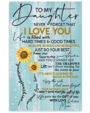 To My Granddaughter Never Forget That I Love You 11x17 Poster front