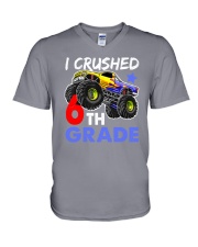 I Crushed 6th Grade V-Neck T-Shirt thumbnail