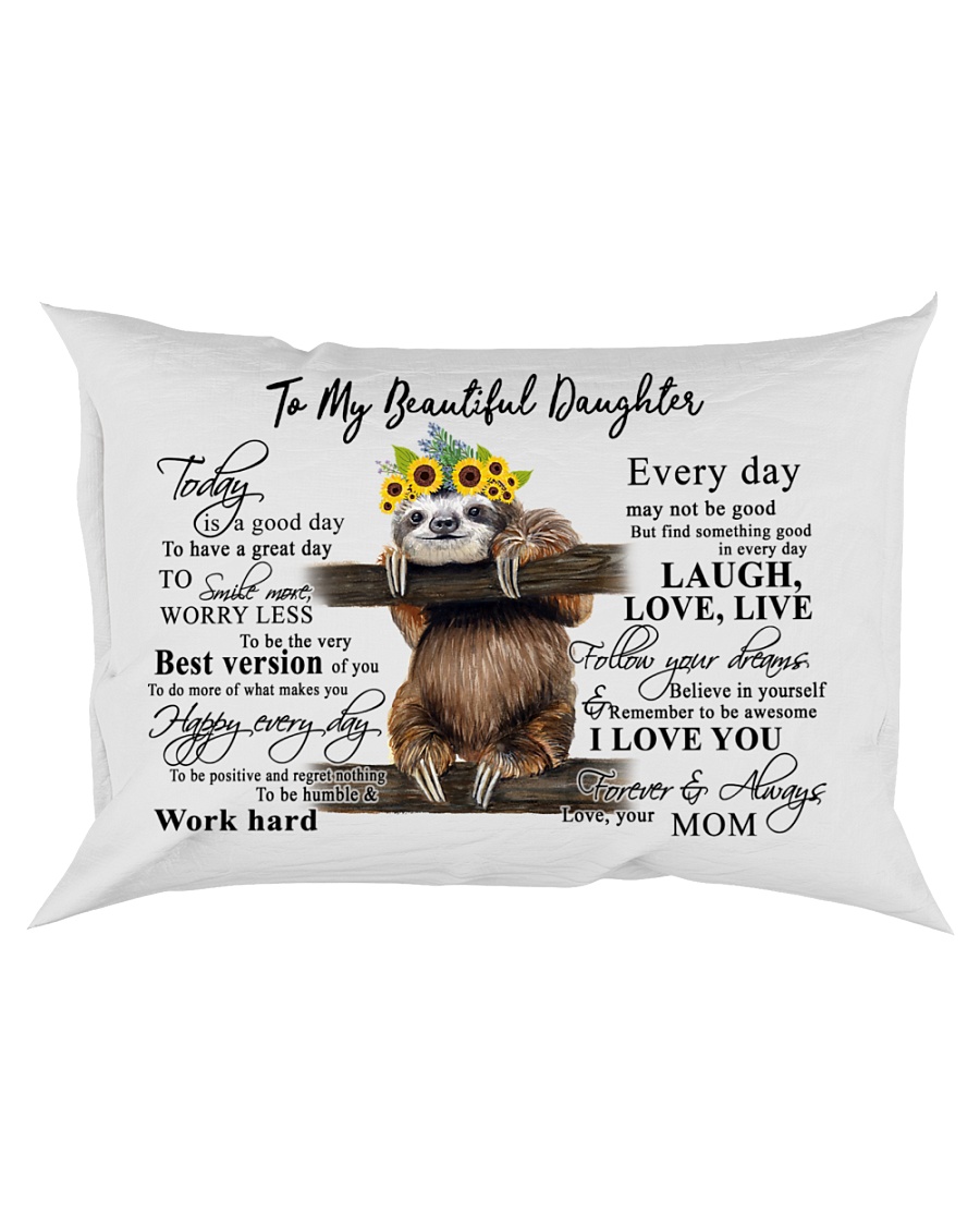 Mom To Daughter Rectangular Pillowcase