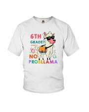 6th Grade No Probllama Youth T-Shirt front