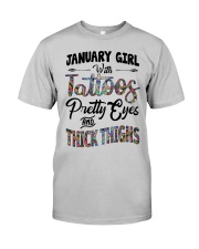 Girl Tattoos Pretty Eyes Thick Thin Classic T-Shirt front