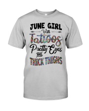 Girl Tattoos Pretty Eyes Thick Thin Classic T-Shirt front