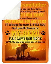 To My Grandfather Large Sherpa Fleece Blanket - 60" x 80" thumbnail
