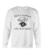 Just a woman who loves baker Crewneck Sweatshirt thumbnail