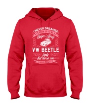 Super Sexy VW Beetle Lady Hooded Sweatshirt front