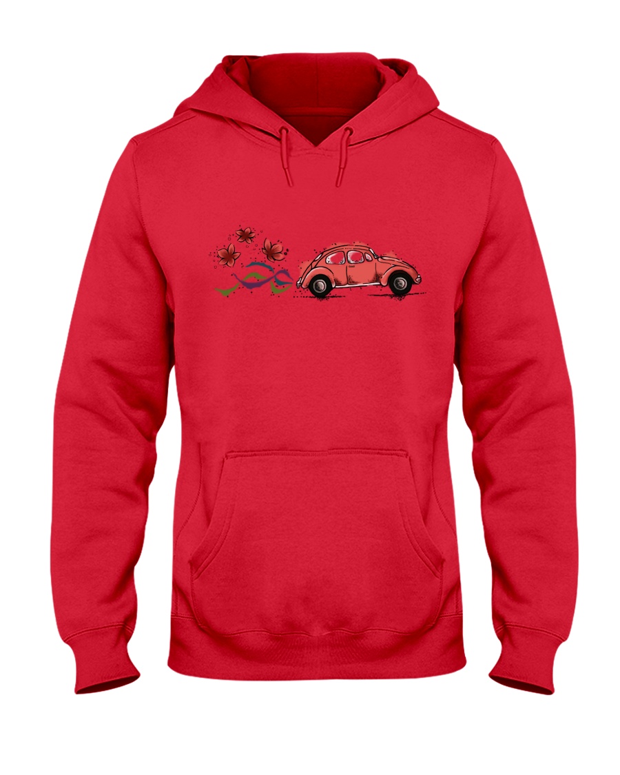 VW BEETLE FLOWER Hooded Sweatshirt