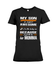 My Son is super awesome Premium Fit Ladies Tee thumbnail