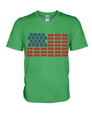 VW BUS Flag V-Neck T-Shirt thumbnail