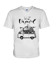Let's Go Travel V-Neck T-Shirt thumbnail