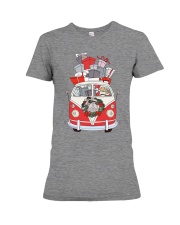 VW BUS Santa Claus Premium Fit Ladies Tee thumbnail