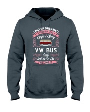 Super Sexy VW Bus Lady Hooded Sweatshirt front