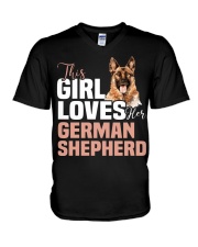 This girl loves german shepherd German shepherd V-Neck T-Shirt thumbnail
