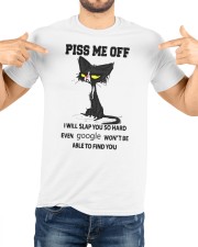 Cat Piss Me Off I Will Slap You So Hard Even Google Won't Be Able To Find You Classic T-Shirt custom-t-shirts-classic-lifestyle-front-223