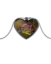 Horse - And She Lived Happily Ever After Metallic Heart Necklace front