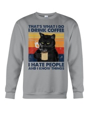 Cat Coffee T-shirt Crewneck Sweatshirt thumbnail