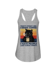 Cat Coffee T-shirt Ladies Flowy Tank thumbnail