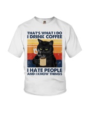 Cat Coffee T-shirt Youth T-Shirt thumbnail