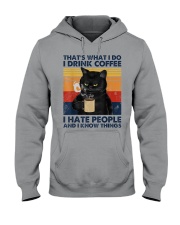 Cat Coffee T-shirt Hooded Sweatshirt thumbnail